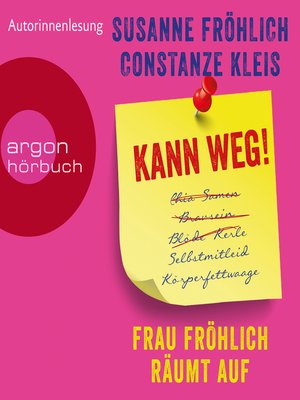 cover image of Kann weg! Frau Fröhlich räumt auf (Autorinnenlesung)